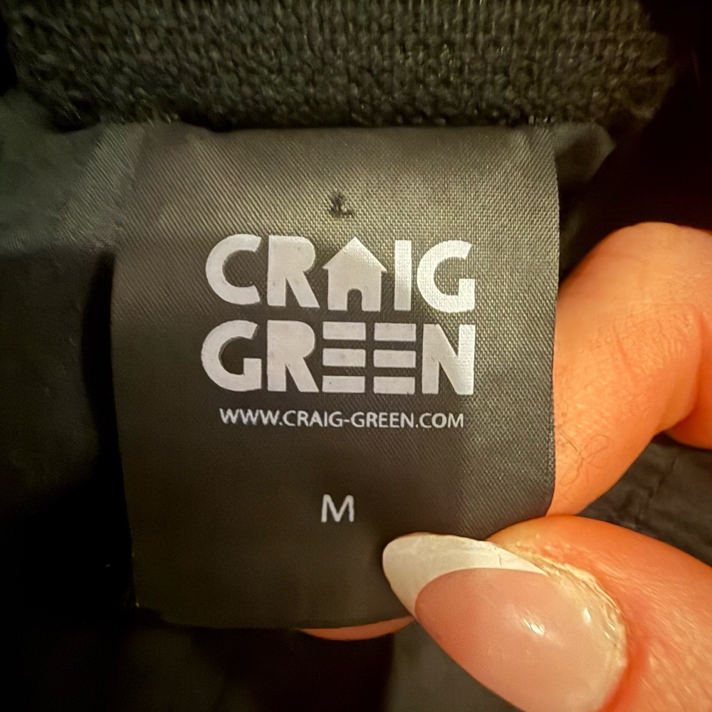 Craig Green Cropped Tie Detail Pants Black Med | Avant Garde Wide Leg Culottes - Picture 5 of 5